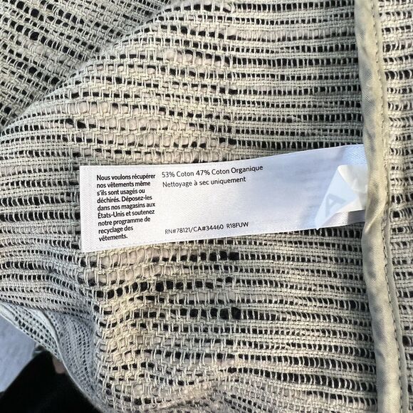 New Eileen Fisher Handwoven Organic Cotton Furrows Blazer Business Career Large - Picture 7 of 8